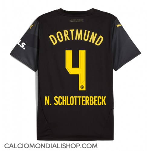 Maglie da calcio Borussia Dortmund Nico Schlotterbeck #4 Seconda Maglia 2024-25 Manica Corta